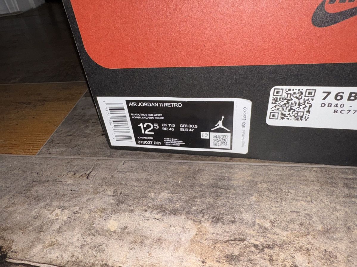 Jordan Brand Jordan 11 bred Size US 12.5 / EU 45-46 - 8 Thumbnail