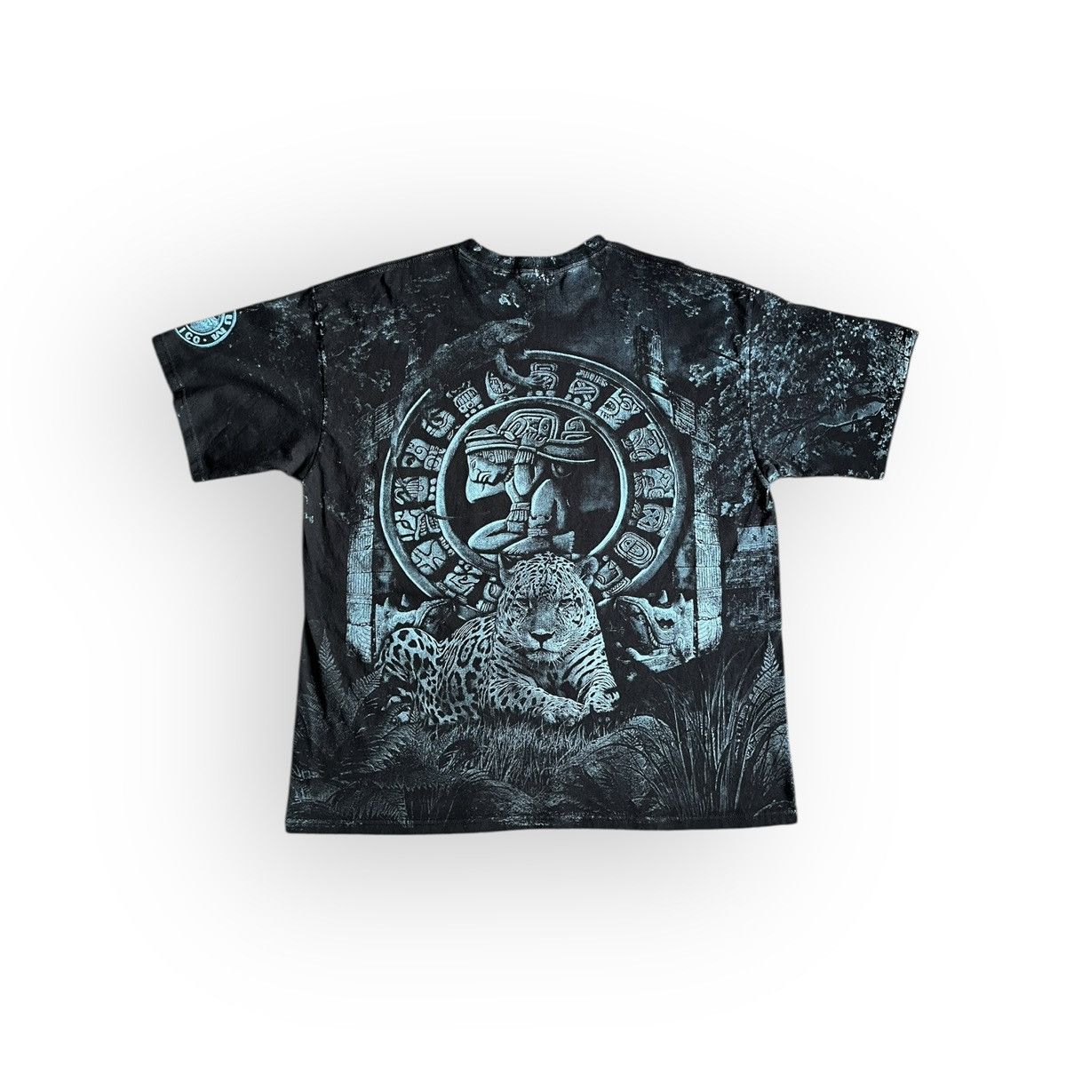 Vintage All-Over Jaguar Pyramid Graphic T-Shirt Grunge Unisex Size US XL / EU 56 / 4 - 2 Thumbnail