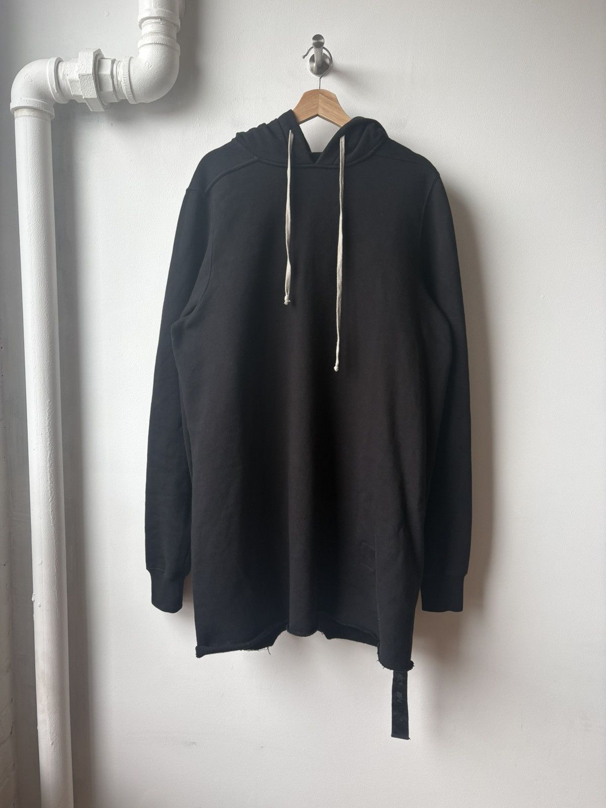 Rick Owens DRKSHDW black long hoodie