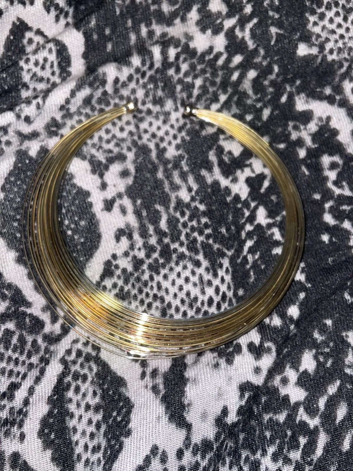 Vintage Vintage 60’s Mixed Metal 20 Strand Choker Collar Size ONE SIZE - 3 Thumbnail