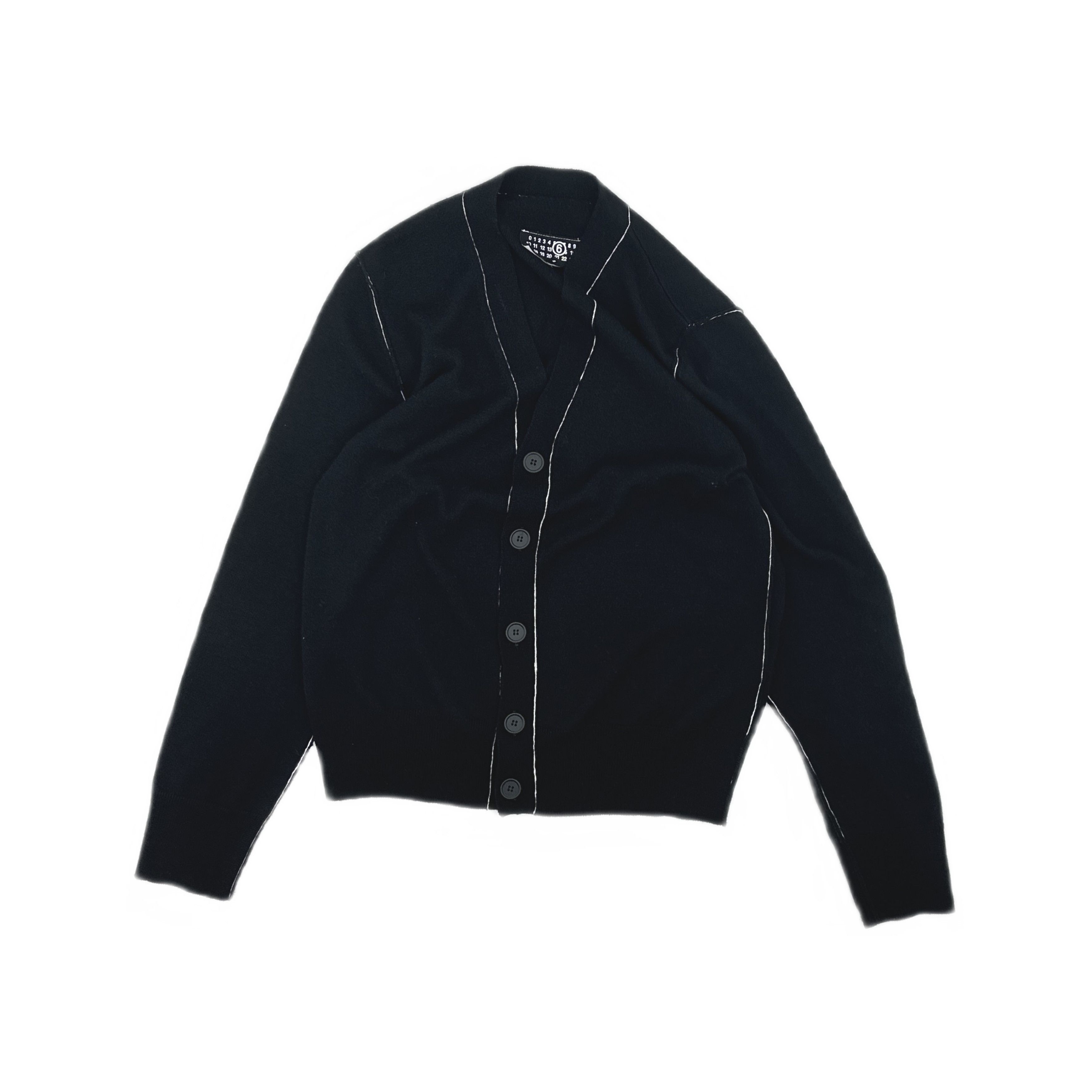 MM6 MM6 Maison Margiela Contrast Stitch Cardigan Size S Size US S / EU 44-46 / 1 - 1 Thumbnail