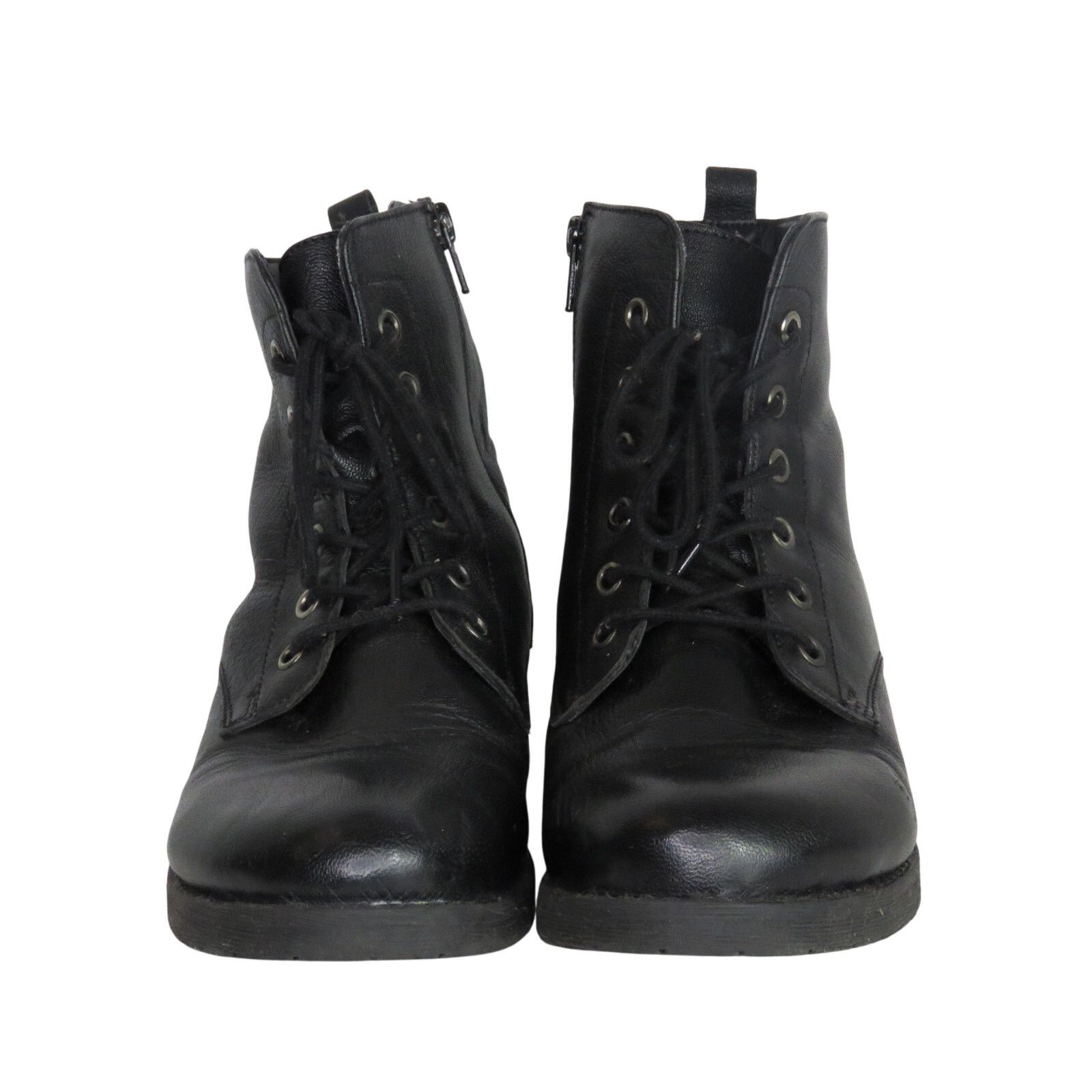 Steve Madden Steve Madden Black Leather Combat Boots Size 8 Size US 8 / IT 38 - 4 Thumbnail