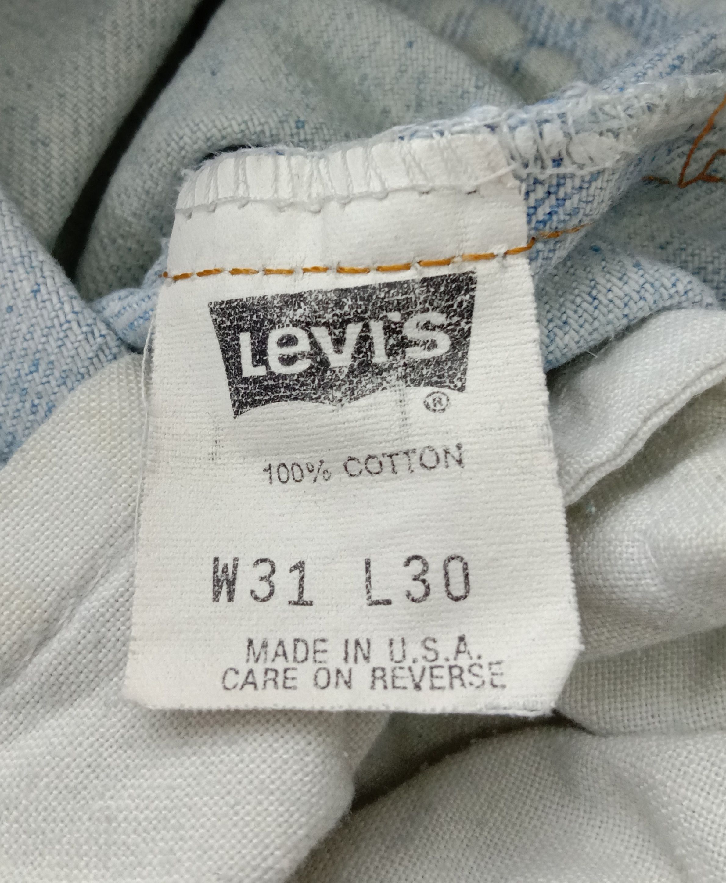 Levi's Vintage 90s Levi's 550 Jeans Light Wash Relaxed Fit Denim Size US 30 / EU 46 - 13 Thumbnail