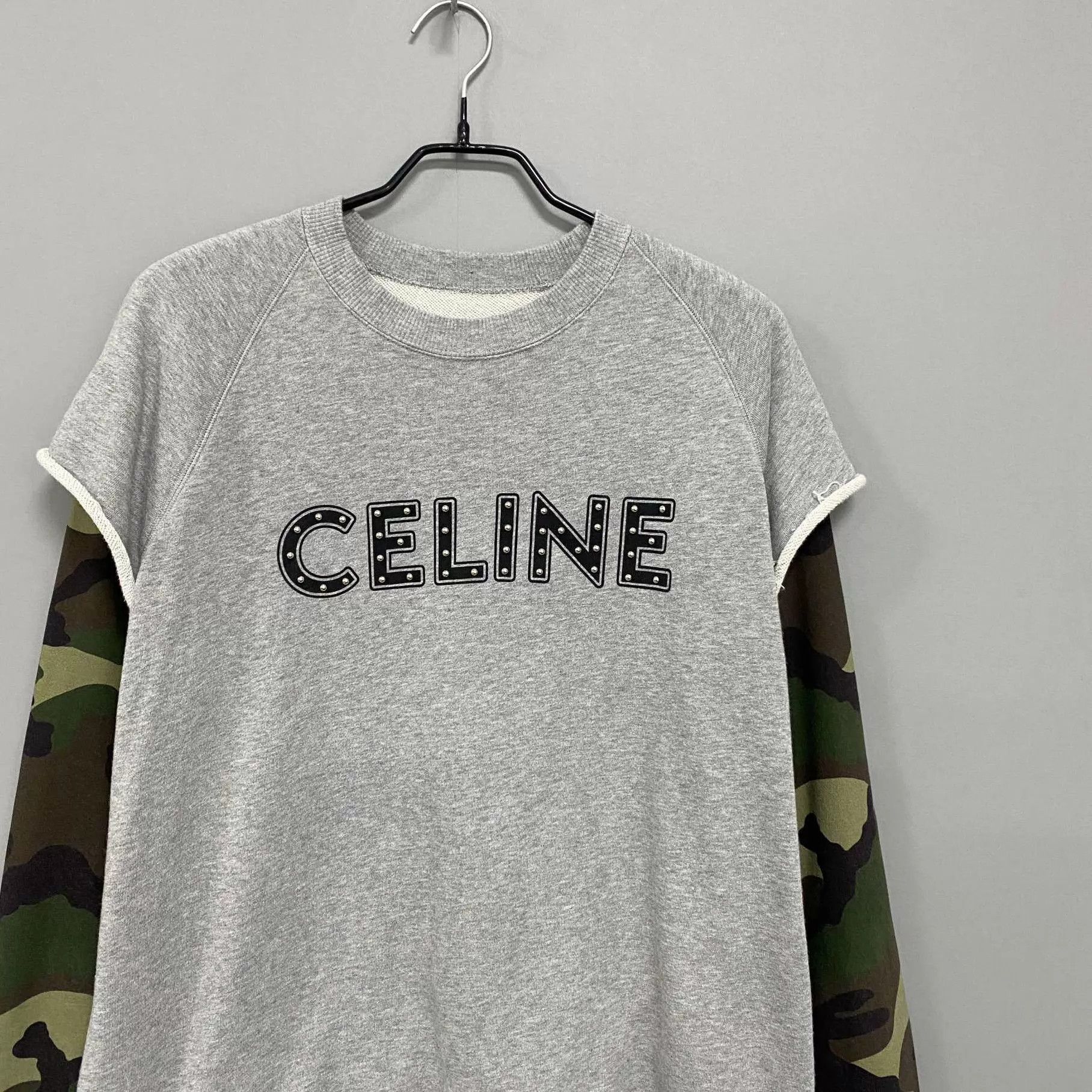 Celine Celine Rivet Logo Fake Two-Tone Sweatshirt M 95 New Size US M / EU 48-50 / 2 - 2 Thumbnail