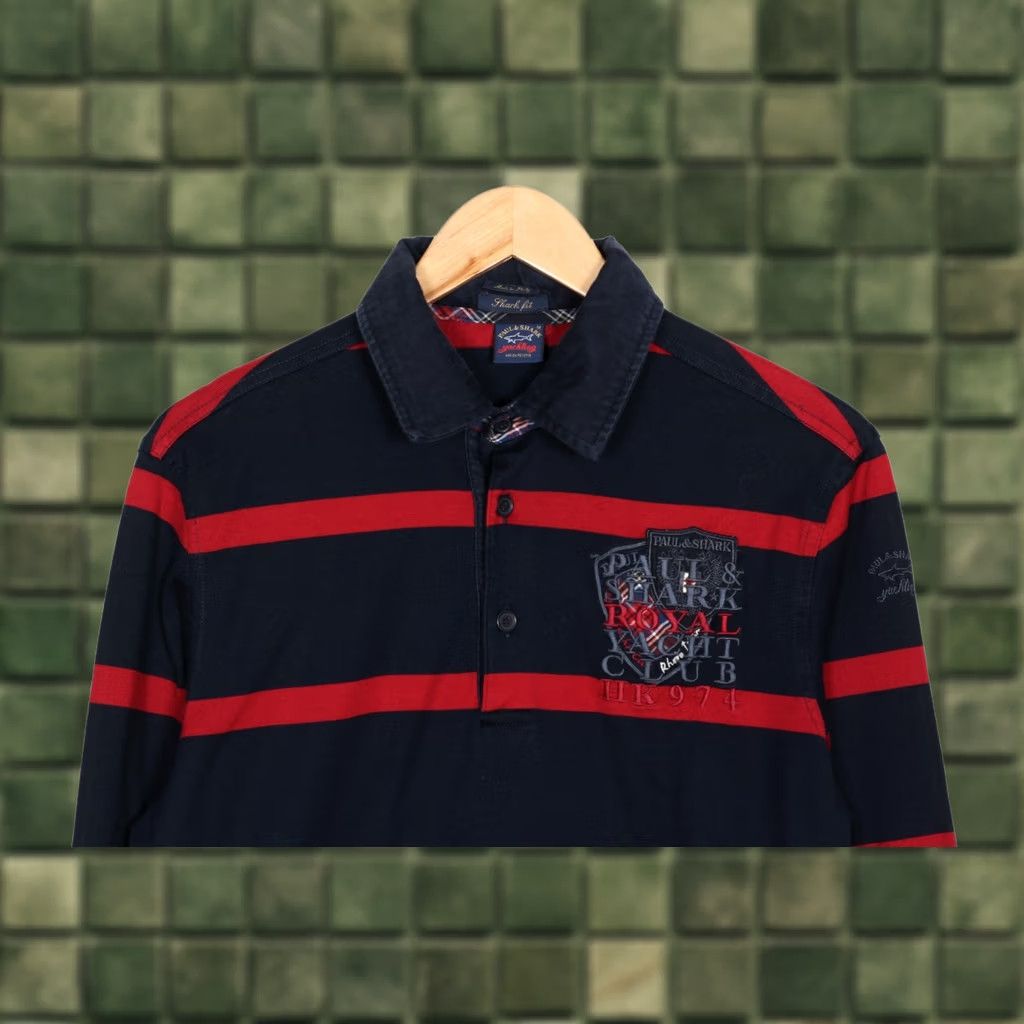 Paul & Shark PAUL & SHARK Polo Rugby Shirt Men M Long Sleeve VR3670 Size US M / EU 48-50 / 2 - 1 Thumbnail