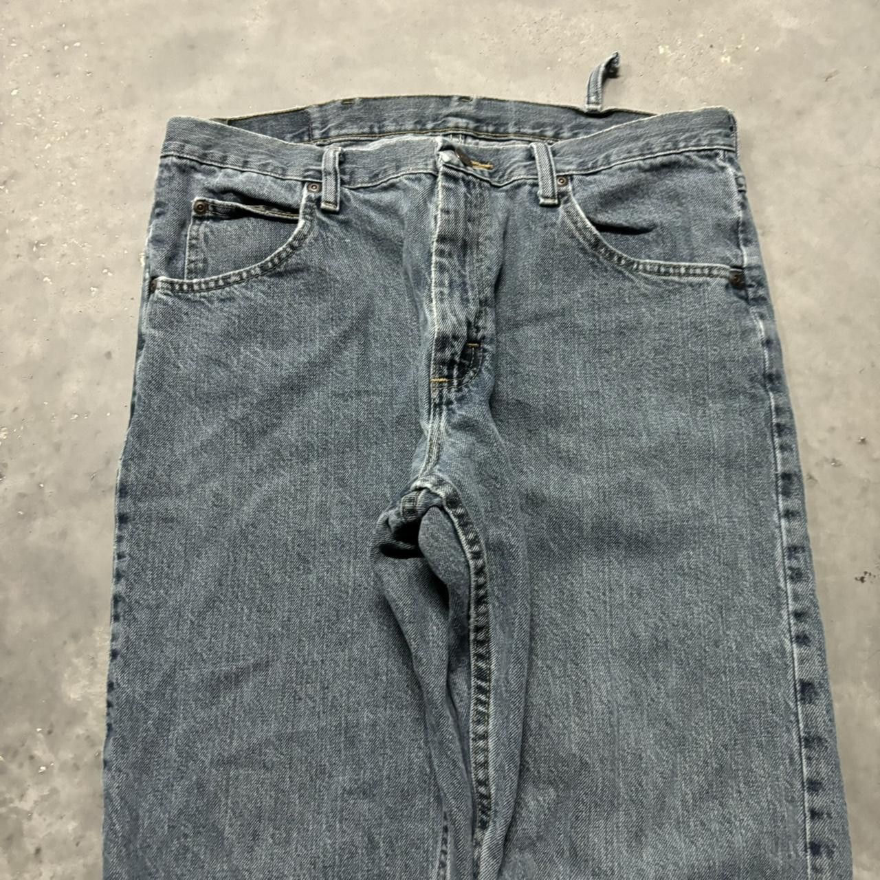 Japanese Brand × Vintage Crazy Vintage Y2K/2000s Grunge Medium Wash Essential Denim Jeans! Size US 34 / EU 50 - 5 Thumbnail