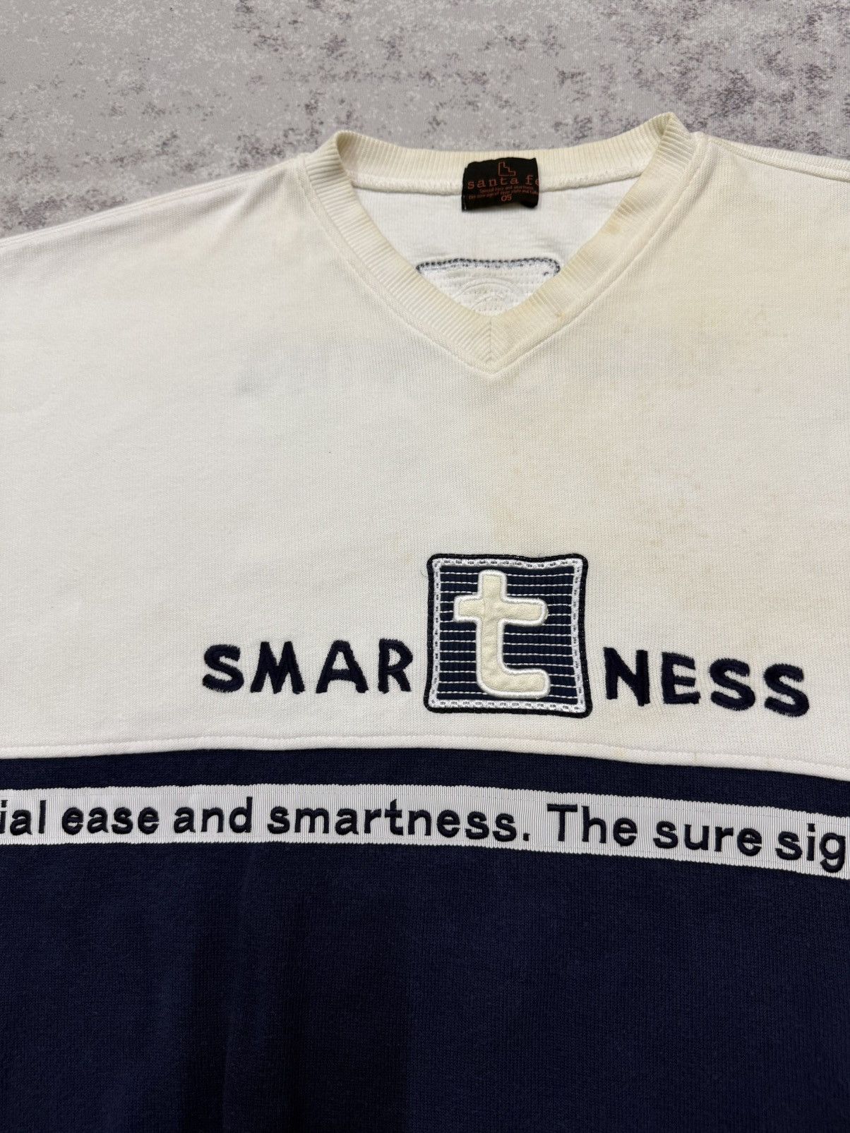 Vintage Vintage Santa Fe Smart Tailoring Vneck Sweatshirt Size US XL / EU 56 / 4 - 6 Thumbnail