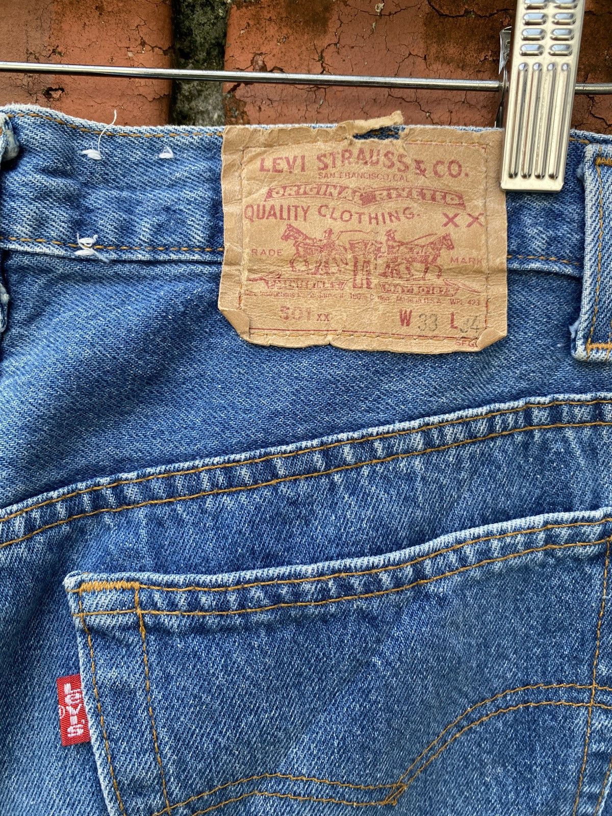 Levi's Vintage Clothing W31x30.5 Vintage levi's 501xx made in USA faded 80s Size US 31 - 4 Thumbnail