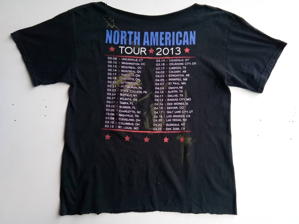 Band Tees × Bon Jovi × Vintage Bon Jovi - Vintage Band North American Tour 2013 T-Shirt Size US L / EU 52-54 / 3 - 7 Thumbnail