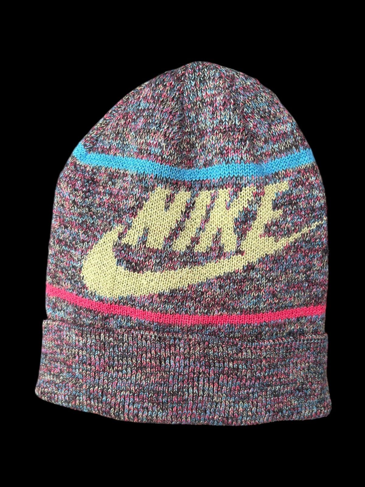 Japanese Brand × Kapital × Vintage Nike Rare Knitted Beanie Hats Size ONE SIZE - 1 Thumbnail