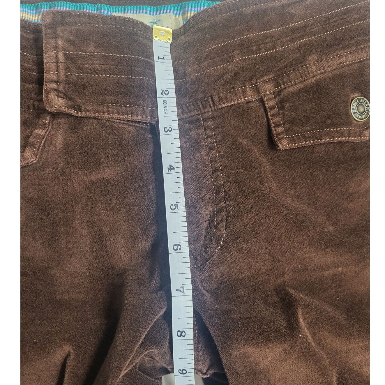 Hollister Y2K Hollister Dark Brown Velour Stretch Flare Pants - Jr. 9 Size 32" / US 10 / IT 46 - 7 Thumbnail