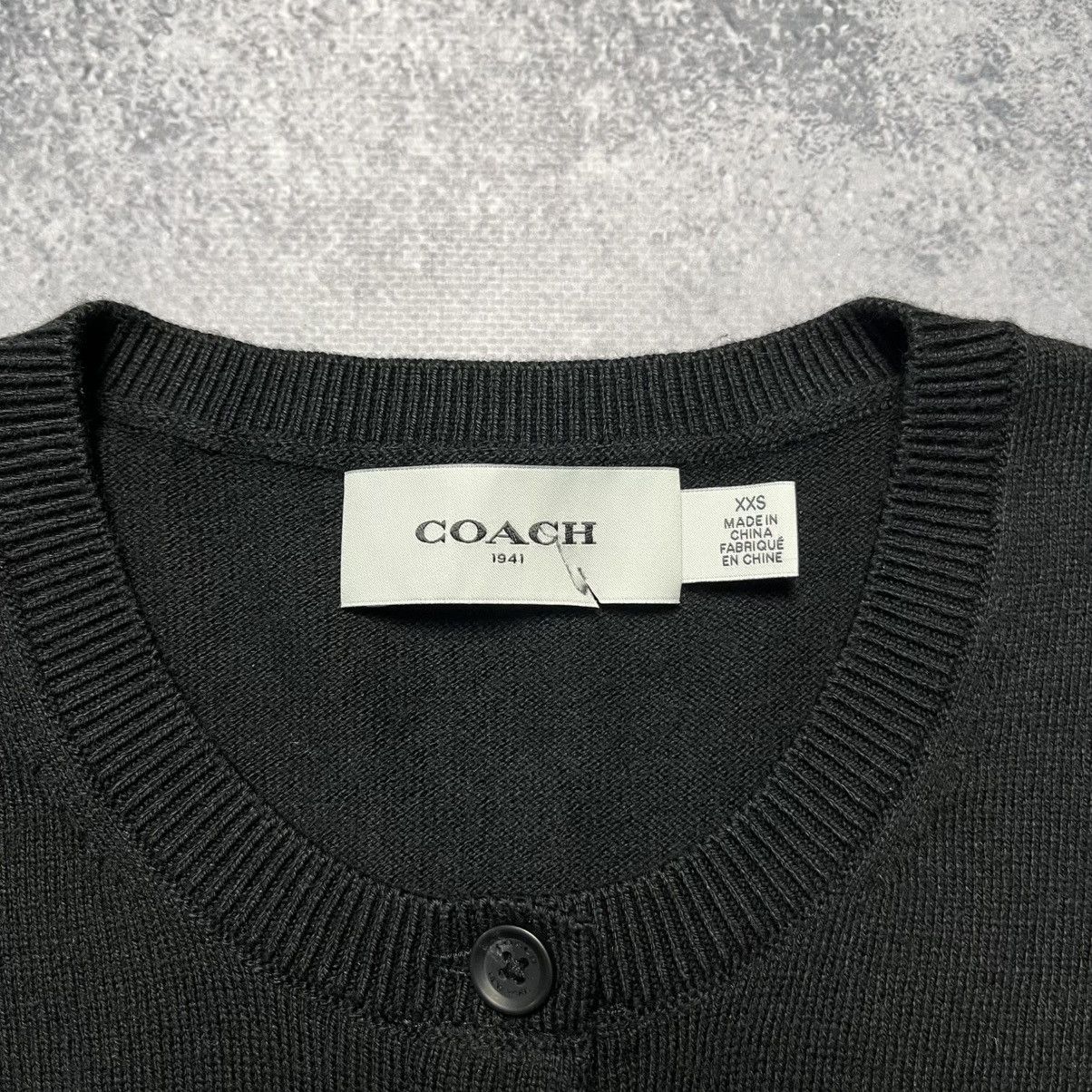 Coach Coach Black Cardigan Sweater Luxury Designer Size XXS / US 00 / IT 34 - 3 Thumbnail