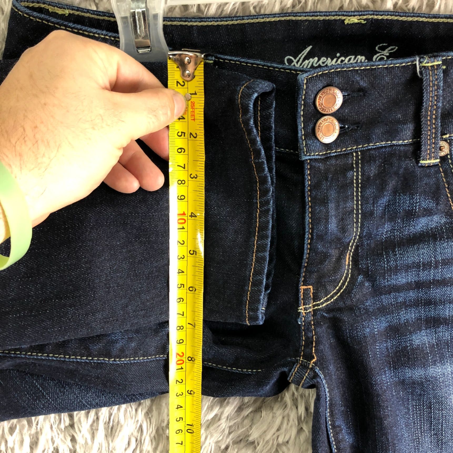 American Eagle Outfitters VINTAGE American Eagle Womens Size 6 Mid Rise Artist Crop Medium Wash Blue Denim Jeans Size 28" / US 6 / IT 42 - 4 Thumbnail