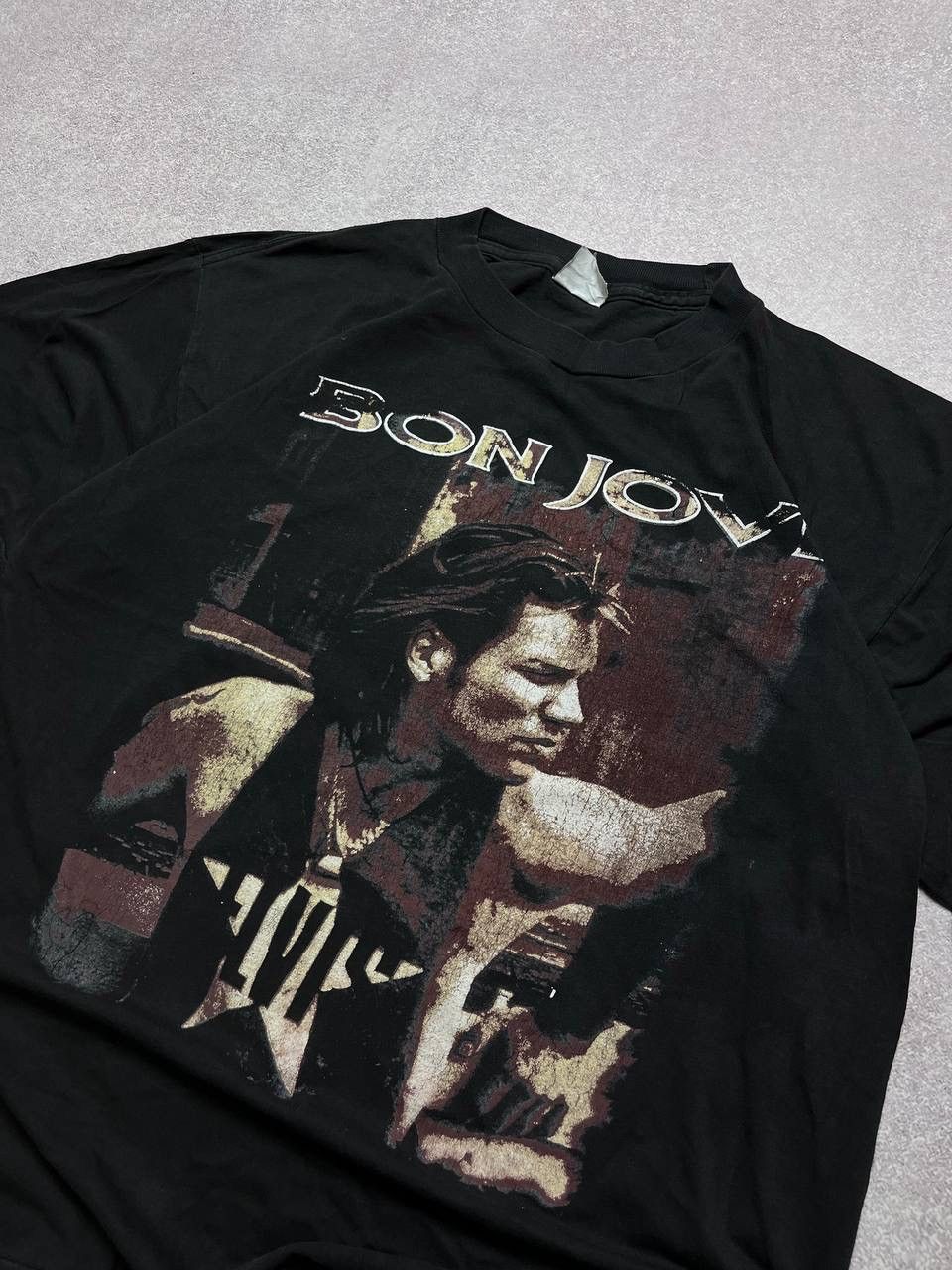Band Tees × Bon Jovi × Vintage Vintage Bon Jovi World Tour 95' Graphic Tee Single Stich Size US L / EU 52-54 / 3 - 3 Thumbnail