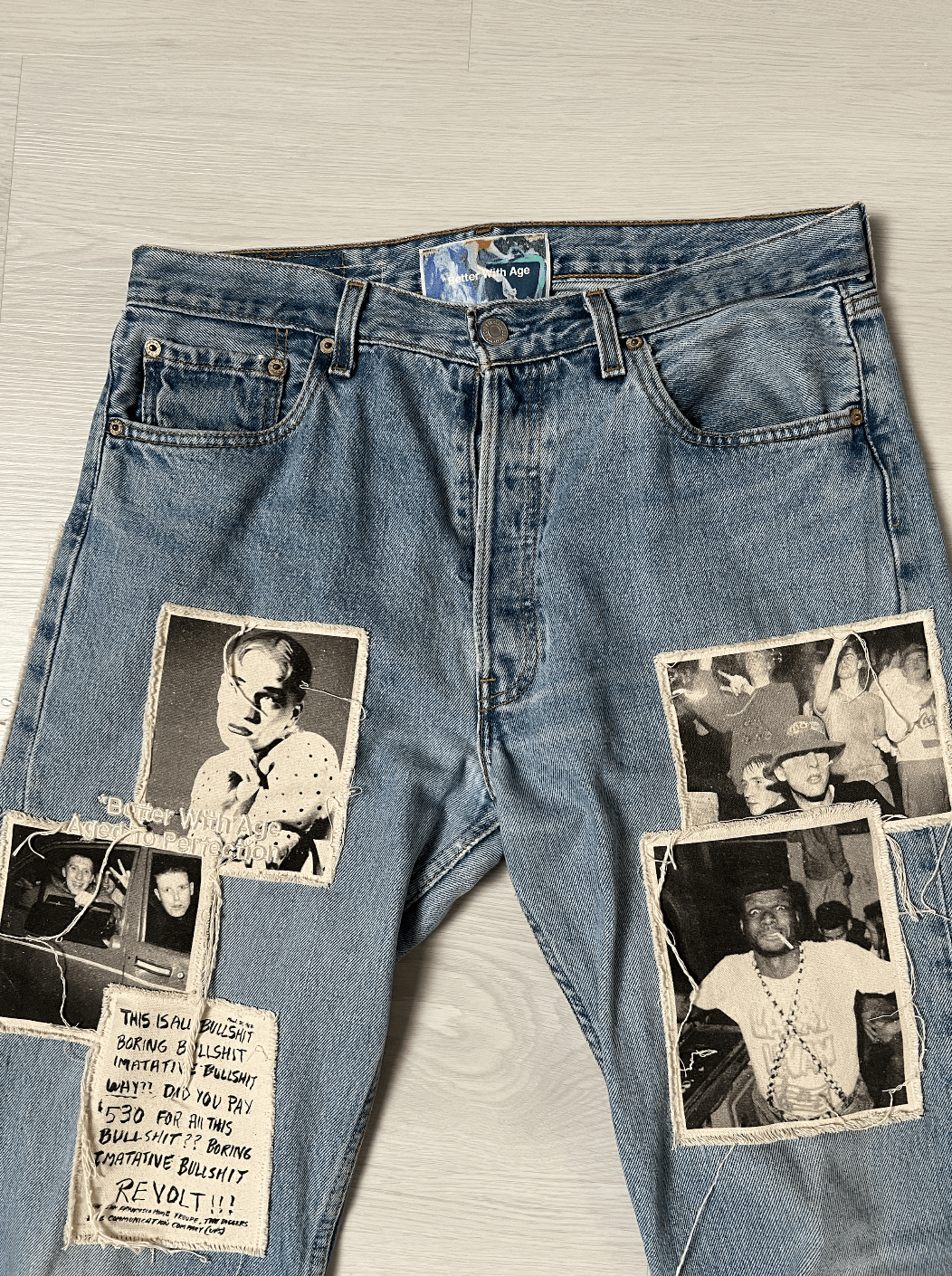 Better With Age Better with Age Patchwork Jeans Size US 34 / EU 50 - 2 Thumbnail