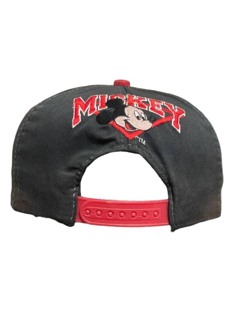 Mickey Mouse × Mickey Unlimited × Vintage RARE VINTAGE 90s MICKEY MOUSE BLOCKHEAD SPELLOUT CAP Size ONE SIZE - 4 Thumbnail