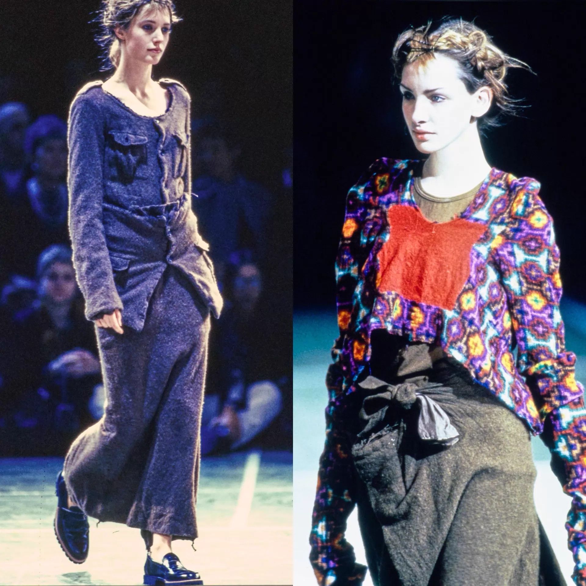 Comme des Garcons Comme des Garçons 1994 AW Fulled Wool Tie Waist Midi Skirt M Size 27" / US 4 / IT 40 - 2 Thumbnail