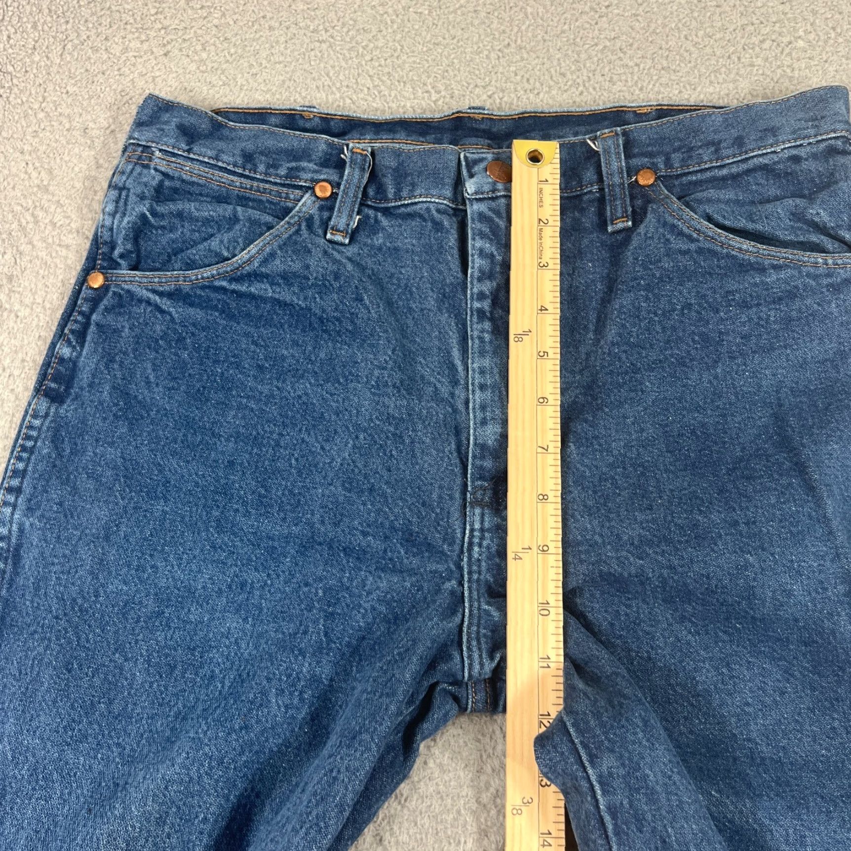 Wrangler VINTAGE Wrangler Cowboy Cut Jeans Mens 34x30 Dark Blue Western Straight Fit Denim Size US 34 / EU 50 - 5 Thumbnail