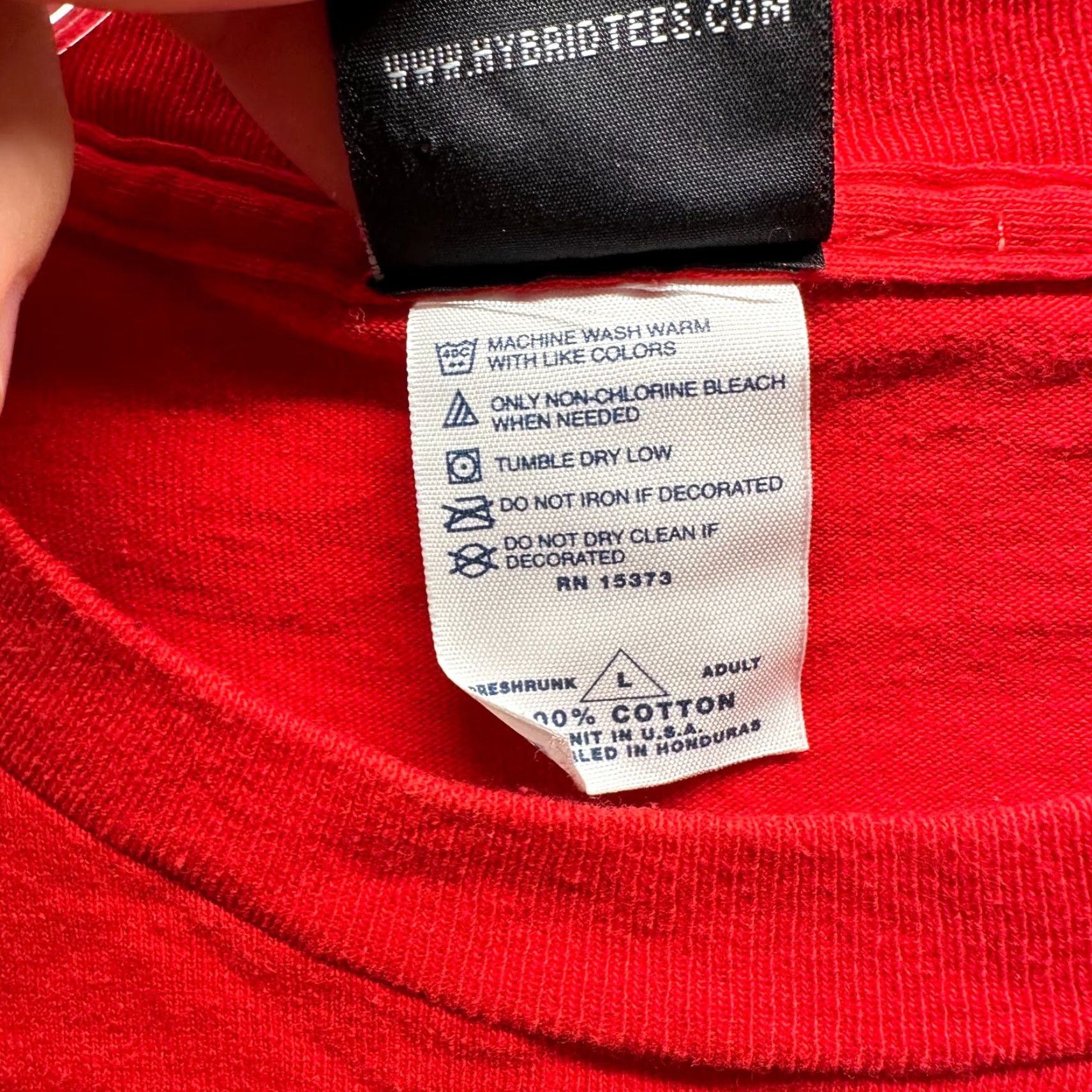 Vintage VINTAGE Hybrid T Shirt Adult Large Red Funny Sarcasm 90s Nerd Tee Crew Idiot Shirt Mens Size US L / EU 52-54 / 3 - 6 Thumbnail