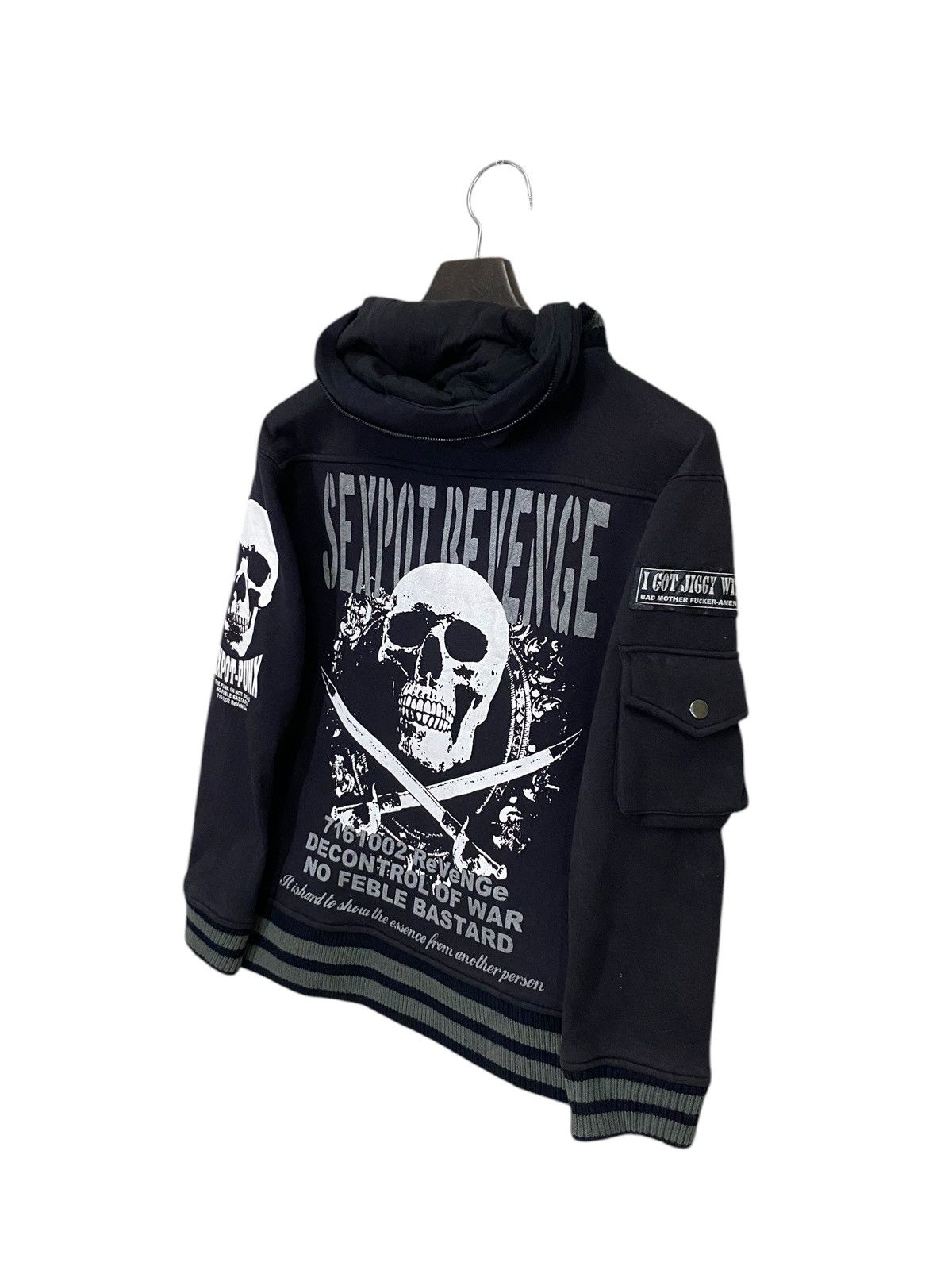 If Six Was Nine Set pox revenge skull punks varsity jacket sunfaded Size US M / EU 48-50 / 2 - 5 Thumbnail