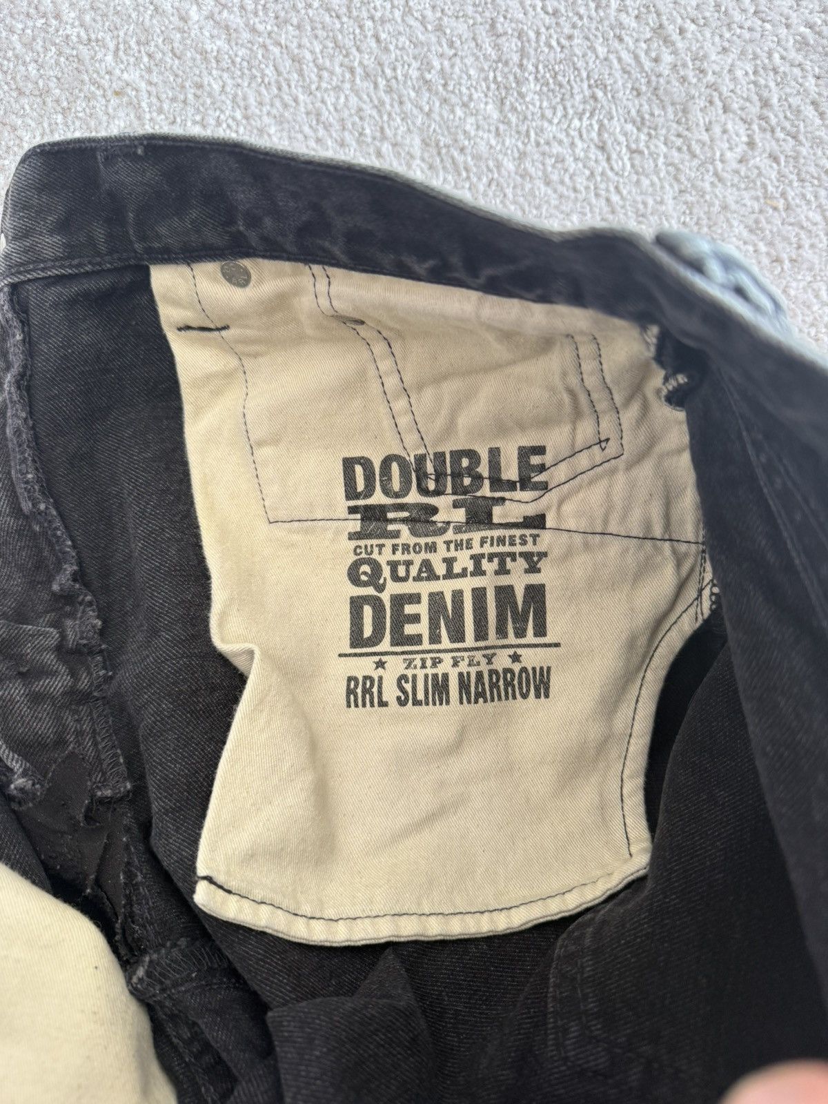 RRL Ralph Lauren Double RL Slim Narrow Denim 31*30 Size US 31 - 9 Thumbnail