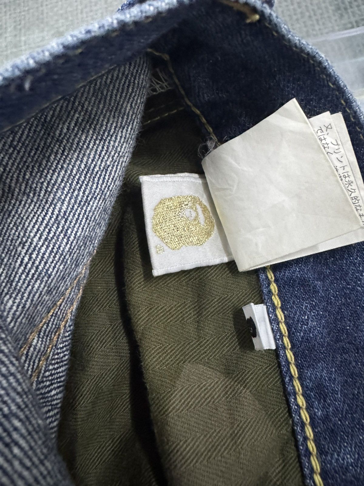 Bape Vintage Bathing Ape selvedge denim 🦍 Size US 33 - 13 Thumbnail