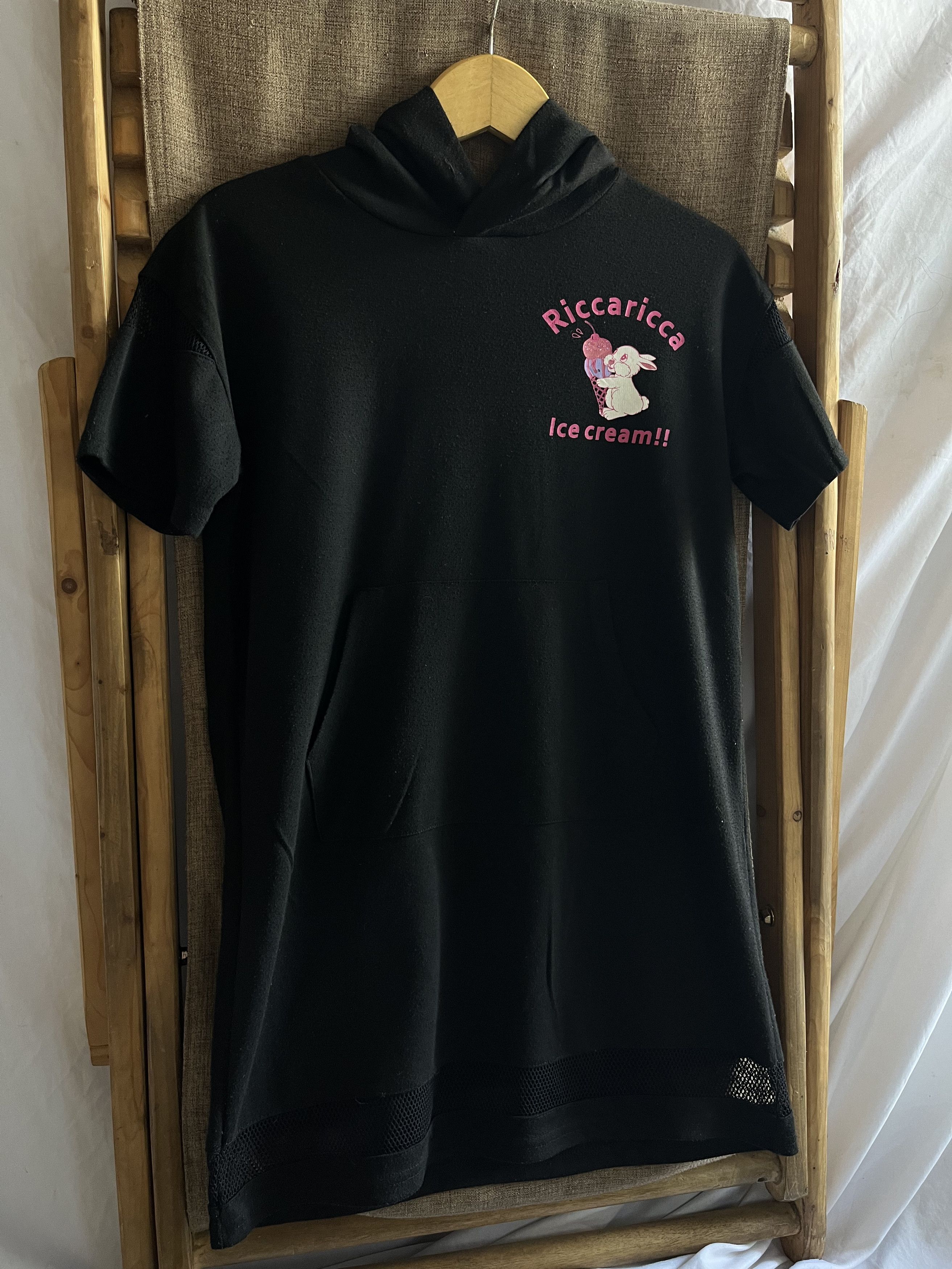 Angel Blue × Hysteric Glamour × Japanese Brand Y2K Ricca Ricca Rabbit Ice Cream Print Hoodie Size S / US 4 / IT 40 - 2 Thumbnail