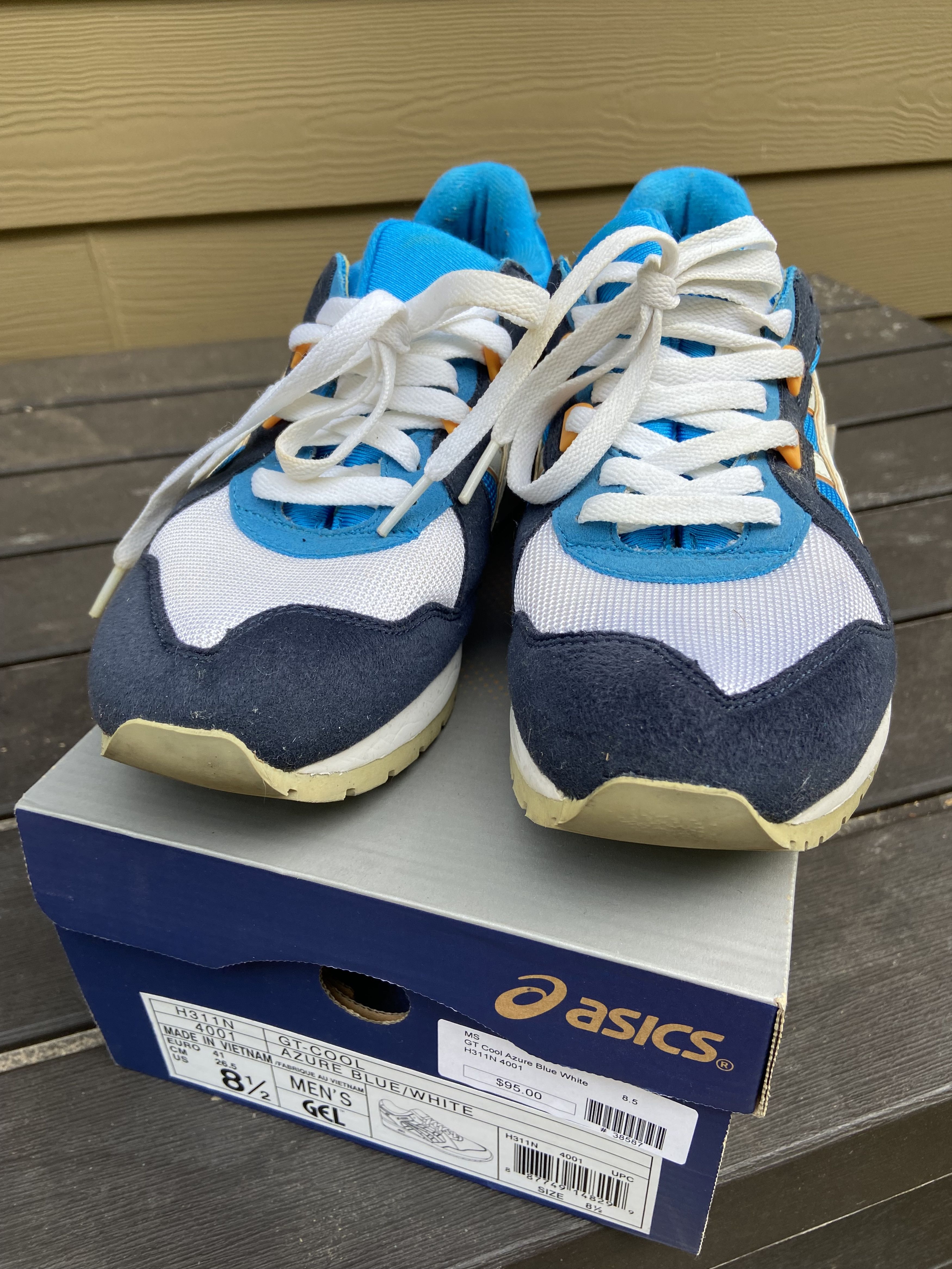 Asics ASICS GT-Cool Azure Blue/White H311N-4001 Size US 8.5 / EU 41-42 - 3 Thumbnail