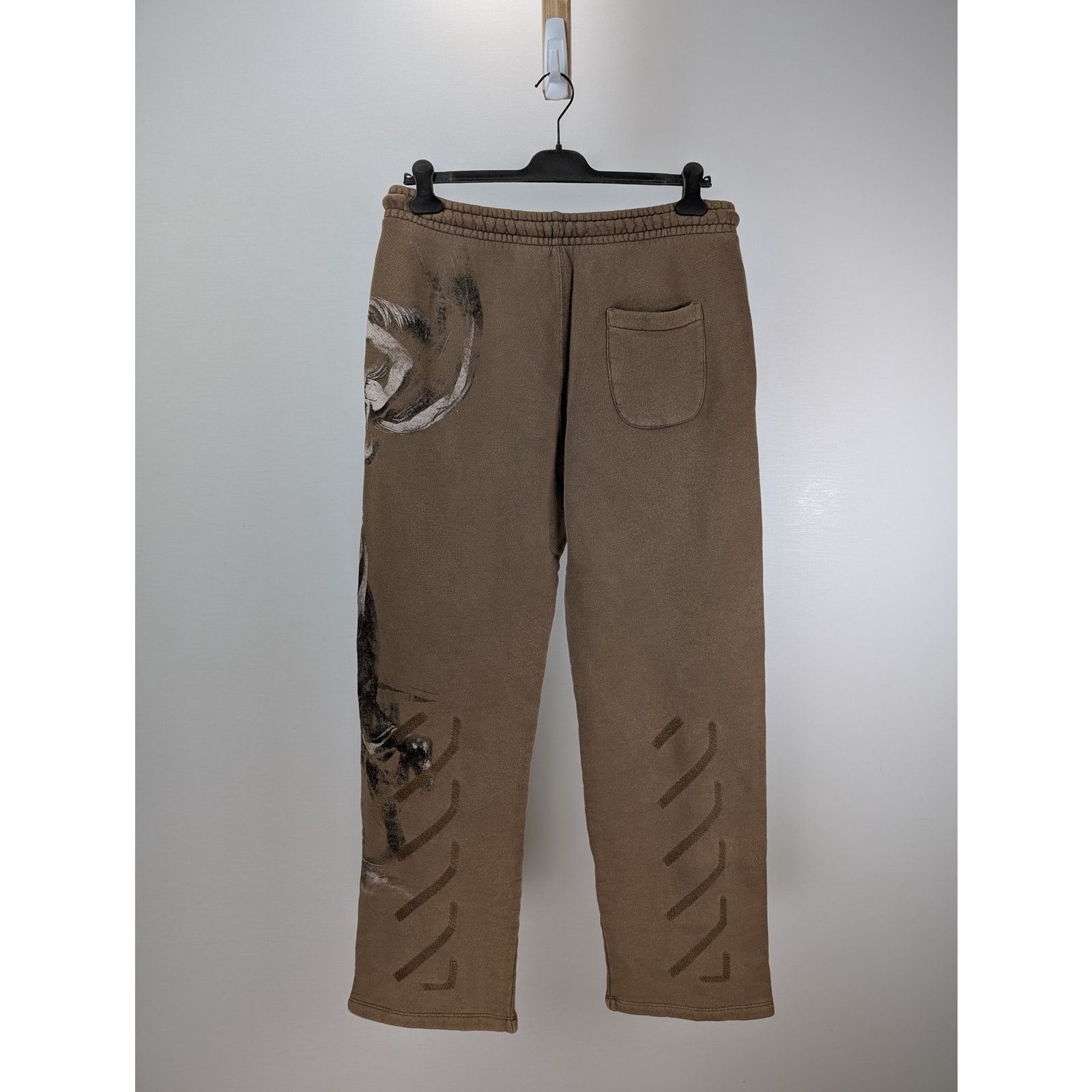 Off-White o1rshd1 BW S.Matthew Sweatpants Rain Drum Grey Size US 36 / EU 52 - 7 Thumbnail