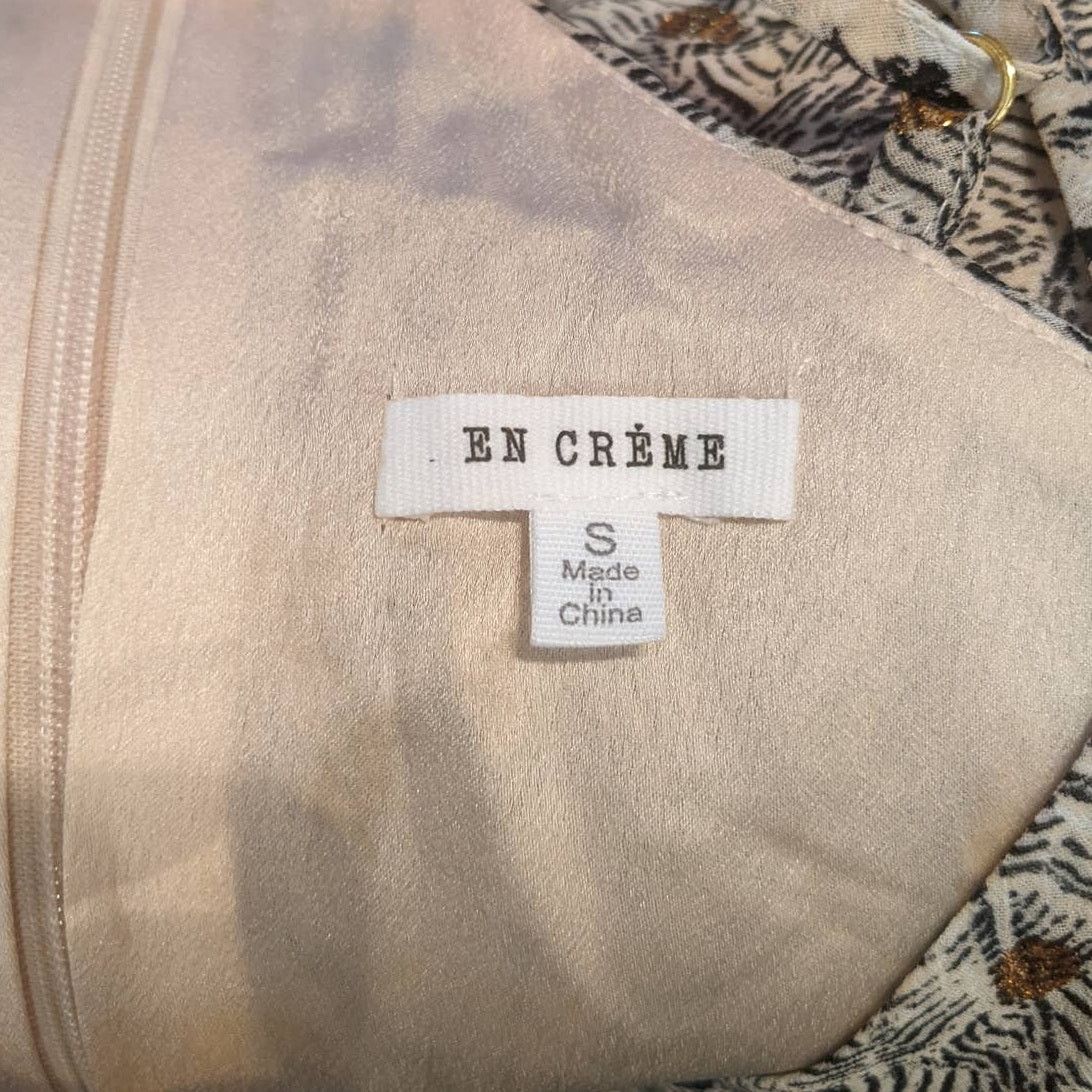 Other En Créme Romantic Mini Blush Gold Glitter Satin Dress Small Size S / US 4 / IT 40 - 6 Thumbnail