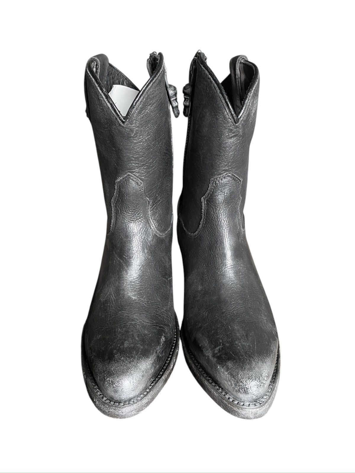 Cowboy Equipment New Rock leather cowboy boots Size 36 Size US 6 / IT 36 - 2 Thumbnail