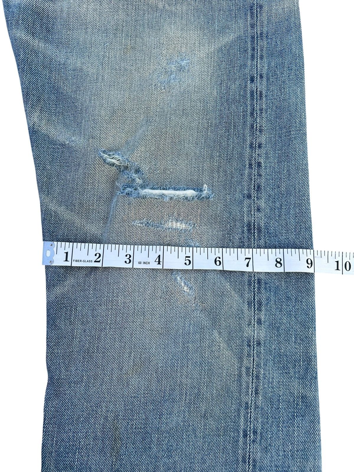 Kapital Vintage Levis Big E Selvedge Buckle Back Thrashed Denim Jean Size US 30 / EU 46 - 22 Thumbnail