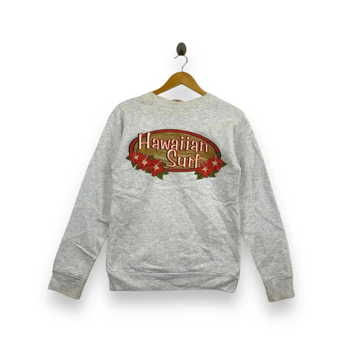 Vintage Vintage 90’ HAWAIIAN SURF Hibiscus Hawaii Sweatshirt Size US M / EU 48-50 / 2 - 1 Thumbnail