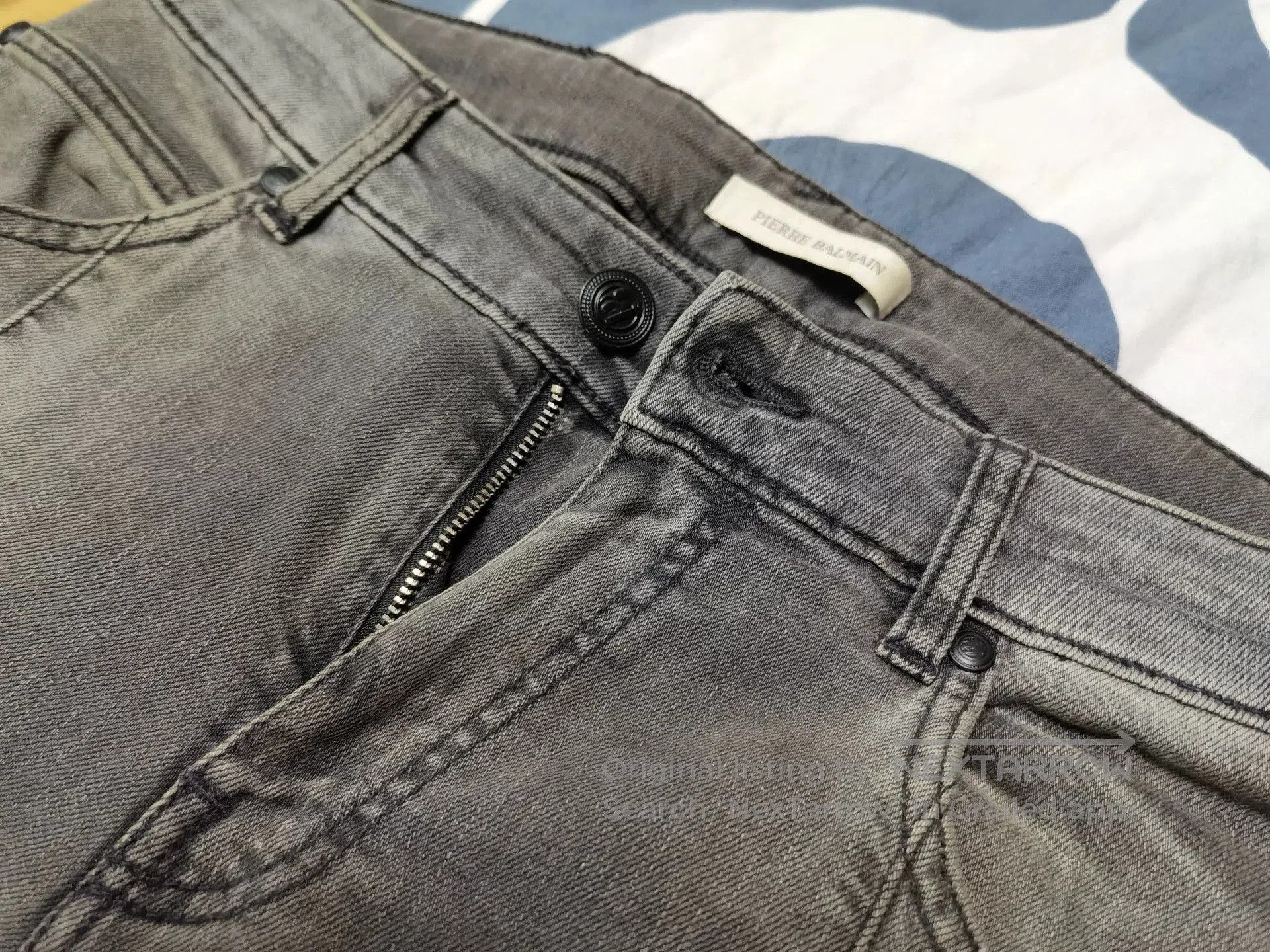 Pierre Balmain Pierre Balmain Classic Gray Biker Jeans. Size US 30 / EU 46 - 2 Thumbnail