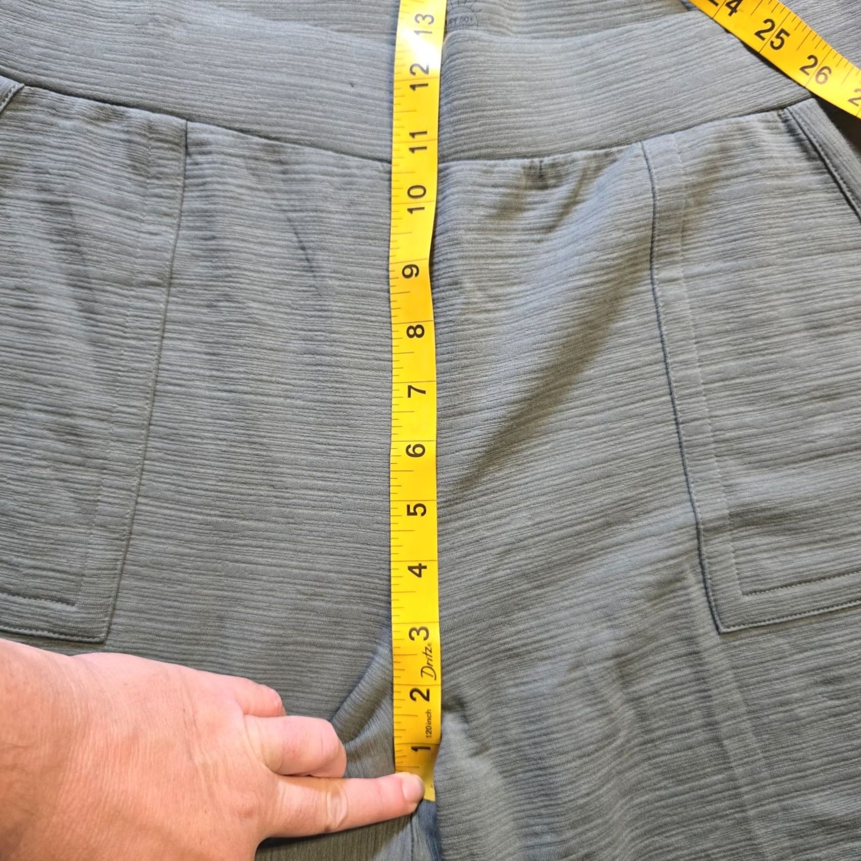 Talbots Talbots Pants Womens Large Green Relaxed Wide-Leg Cropped Casual Knit Cotton Spandex Front Flat City Preppy Mens Womens Boys Girls Size 36" / US 14 / IT 50 - 6 Thumbnail