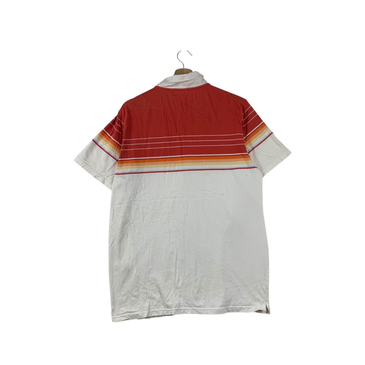 Vintage Vintage PEAKABOO HONOLULU HAWAII Striped Basil Polo Tee Size US XL / EU 56 / 4 - 6 Thumbnail