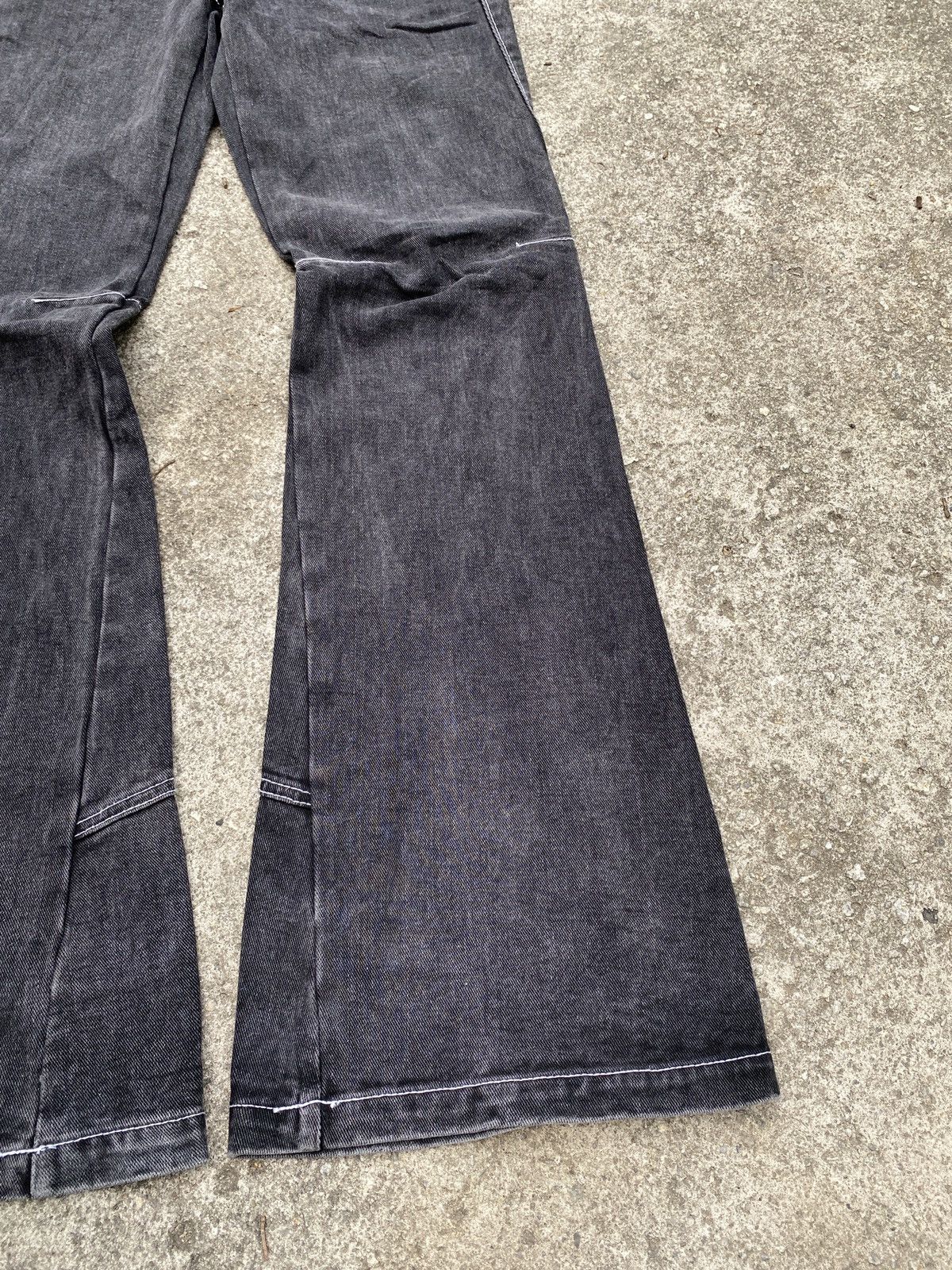 If Six Was Nine × Japanese Brand × Le Grande Bleu (L.G.B.) John Galt Buckle Back Flare Denim Size US 30 / EU 46 - 5 Thumbnail