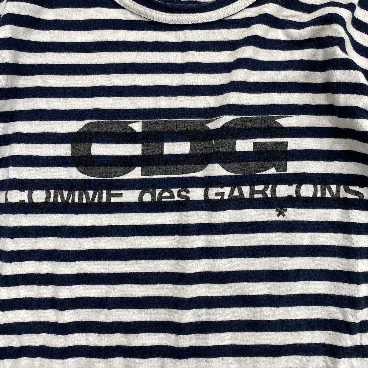 AD2018 Comme Des Garcons CDG Iconic Logo Stripe Long Sleeve