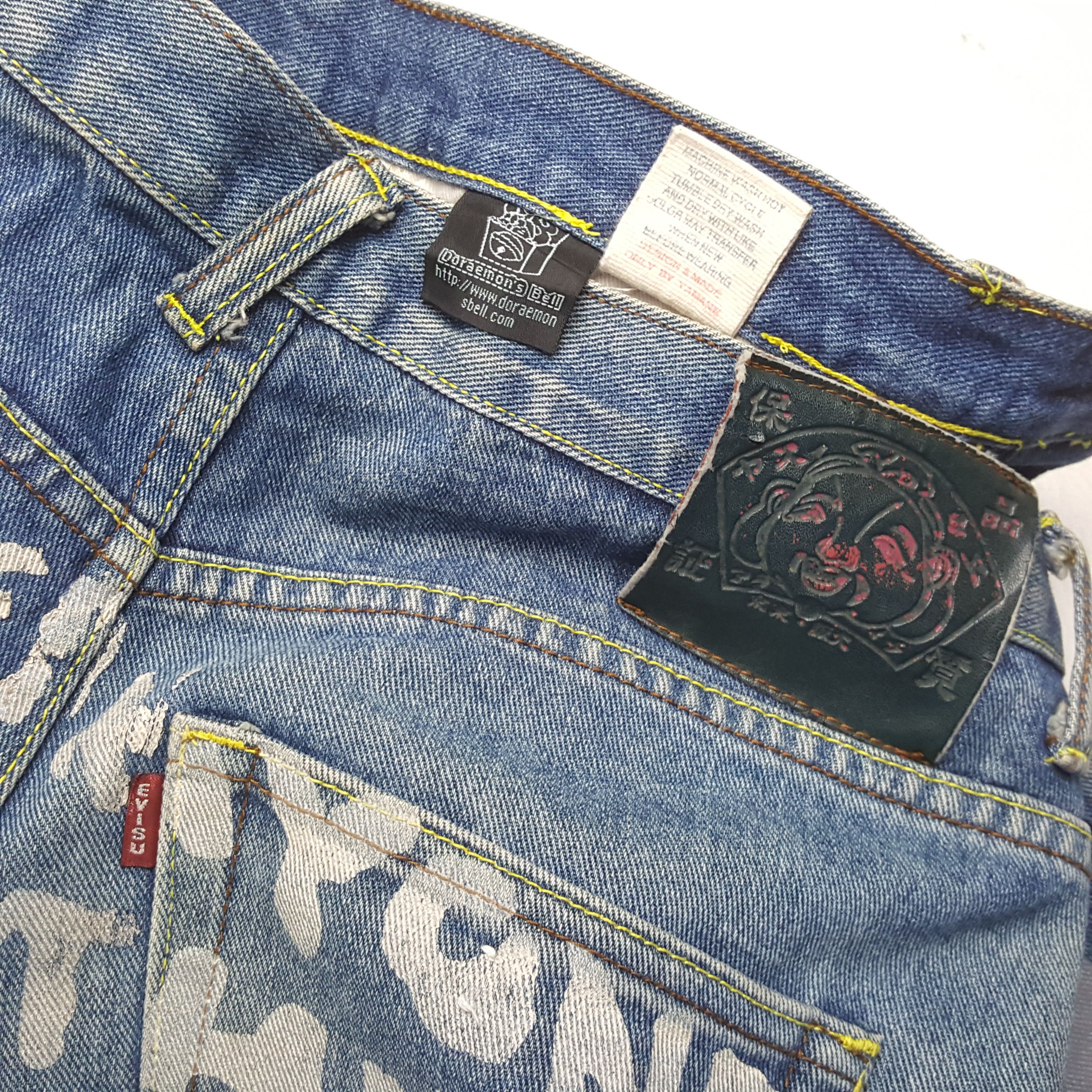 Japanese Brand EVISU x DORAEMON Japanese Brand Custom Daicock Jeans Size US 32 / EU 48 - 14 Thumbnail
