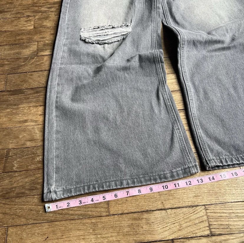 Jean Baggy Grey Wide Leg Denim Jeans Size US 32 / EU 48 - 3 Thumbnail