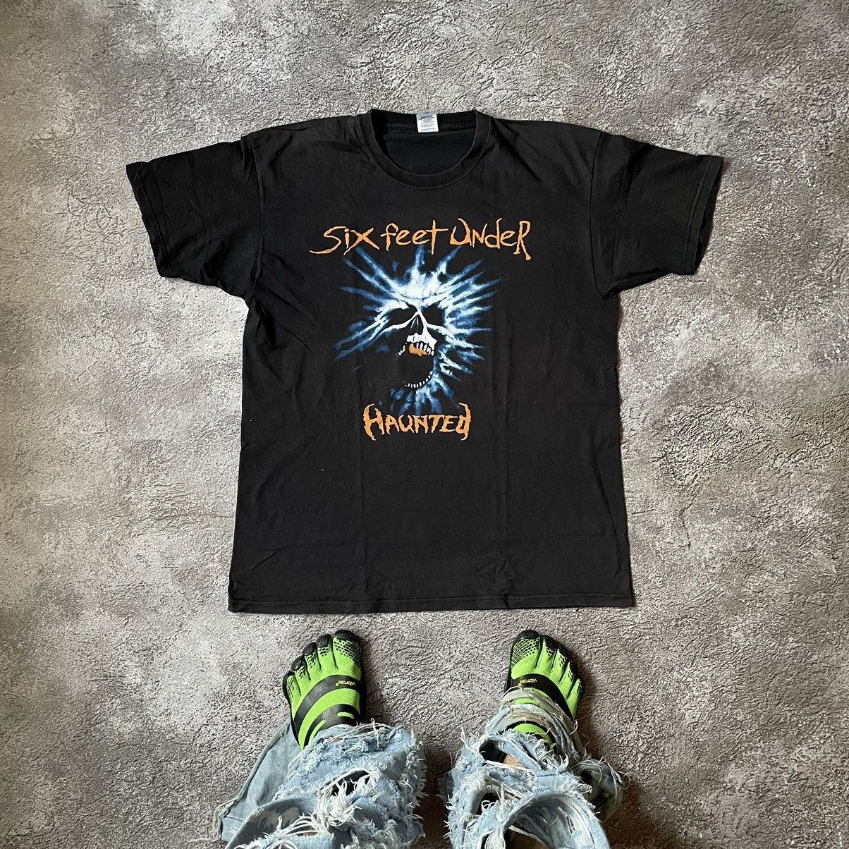 Vintage Vintage Y2K Sixfeet Underground Horror Graphic Tee Black XL Size US XL / EU 56 / 4 - 1 Thumbnail