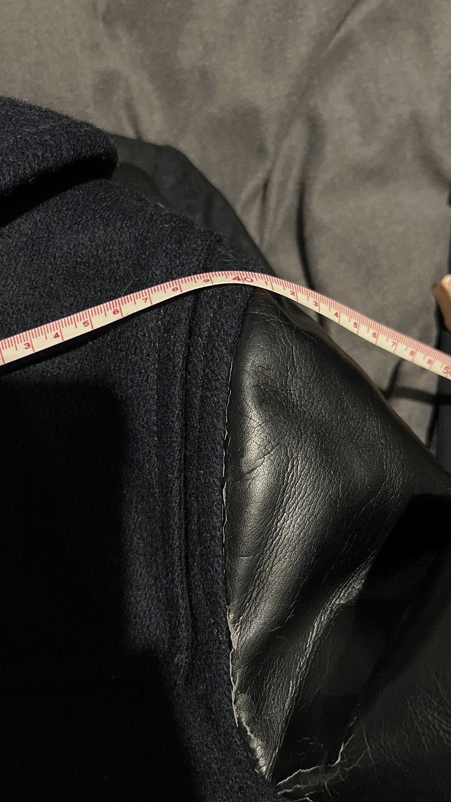 Comme des Garcons SHIRT Comme des Garcons Wool and Leather Coat Size US M / EU 48-50 / 2 - 8 Thumbnail