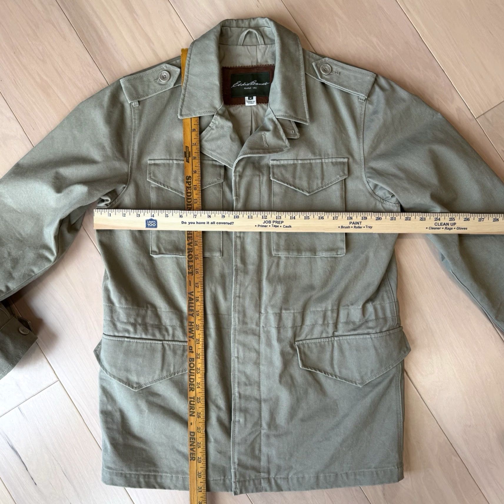 Eddie Bauer Eddie Bauer Explorer Field Coat Medium Khaki Full Zip Hunting Utility Outerwear Mens Size US M / EU 48-50 / 2 - 3 Thumbnail
