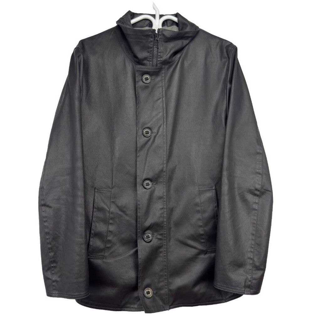 M0851 M0851 Cotton Coated Contemporary Designer Black Jacket sz S Size US S / EU 44-46 / 1 - 1 Thumbnail