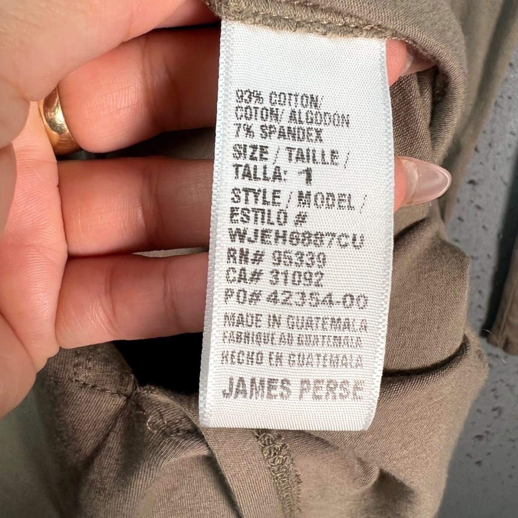James Perse James Perse Standard Brown Long Sleeve Midi Dress - Ruched Sides, Crew Neck, Cotton Blend, Regular Size 1, Womens, Bodycon, Casual Size XS / US 0-2 / IT 36-38 - 4 Thumbnail