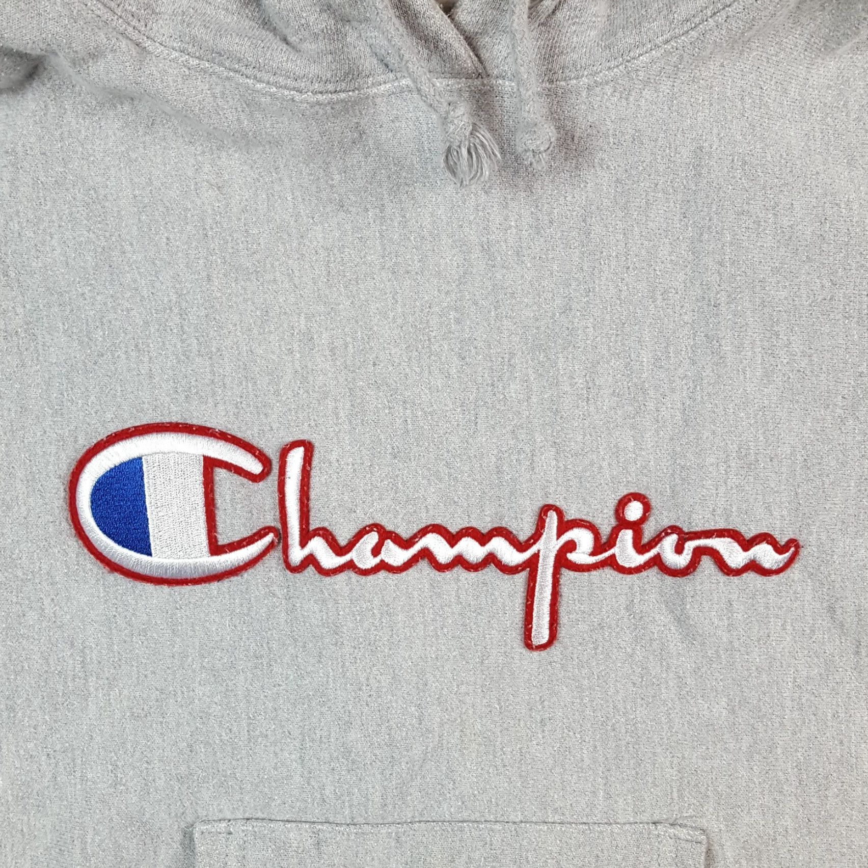 Champion Champion Hooded Sweatshirt Size S Hoodie Spell Out Logo Reverse Weave Gray 90s Grunge Skate Athletic Men Size US S / EU 44-46 / 1 - 4 Thumbnail