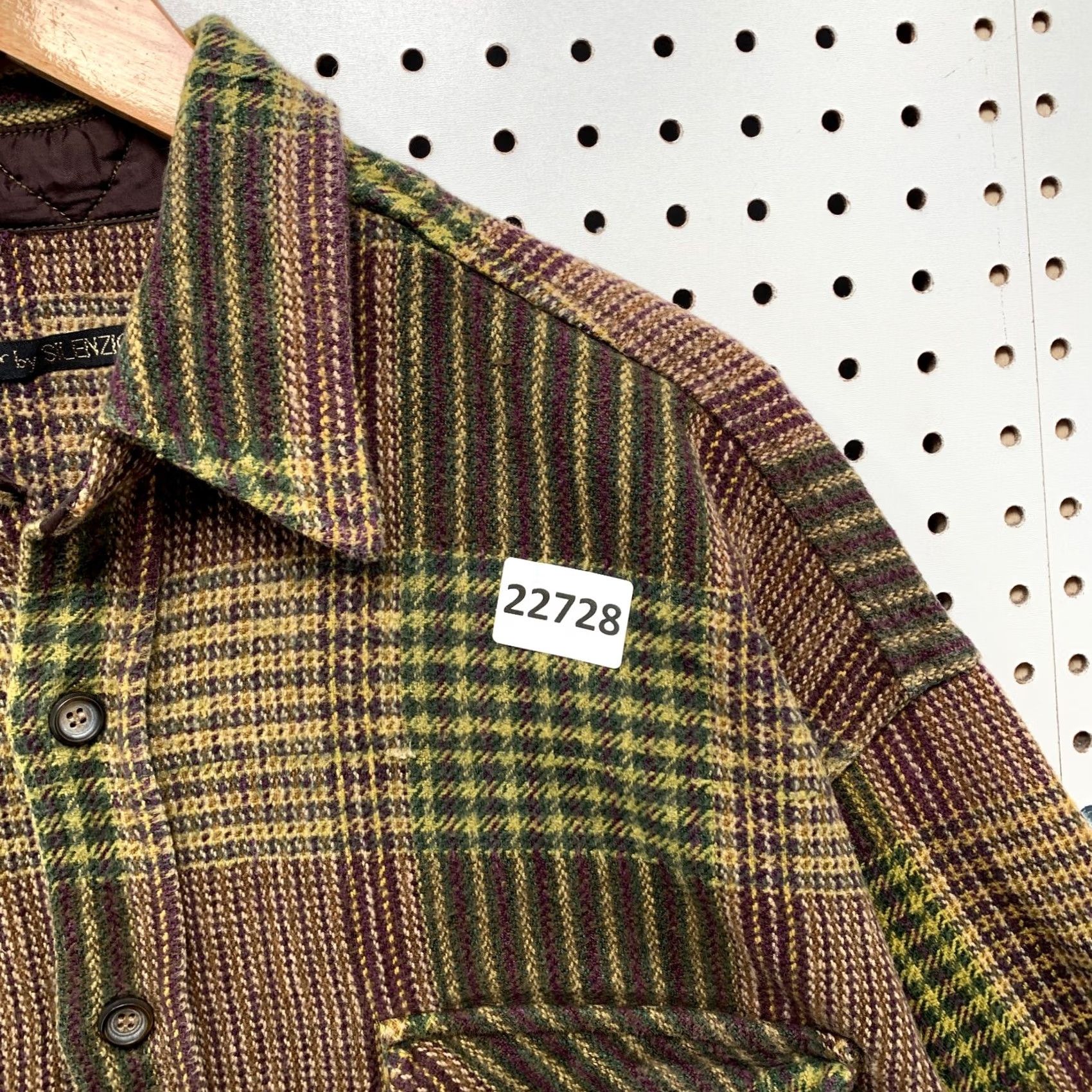 Vintage Hardwear By Silenzo Flannel Shirt Men XL Brown Knit Heavyweight Button Size US XL / EU 56 / 4 - 7 Thumbnail