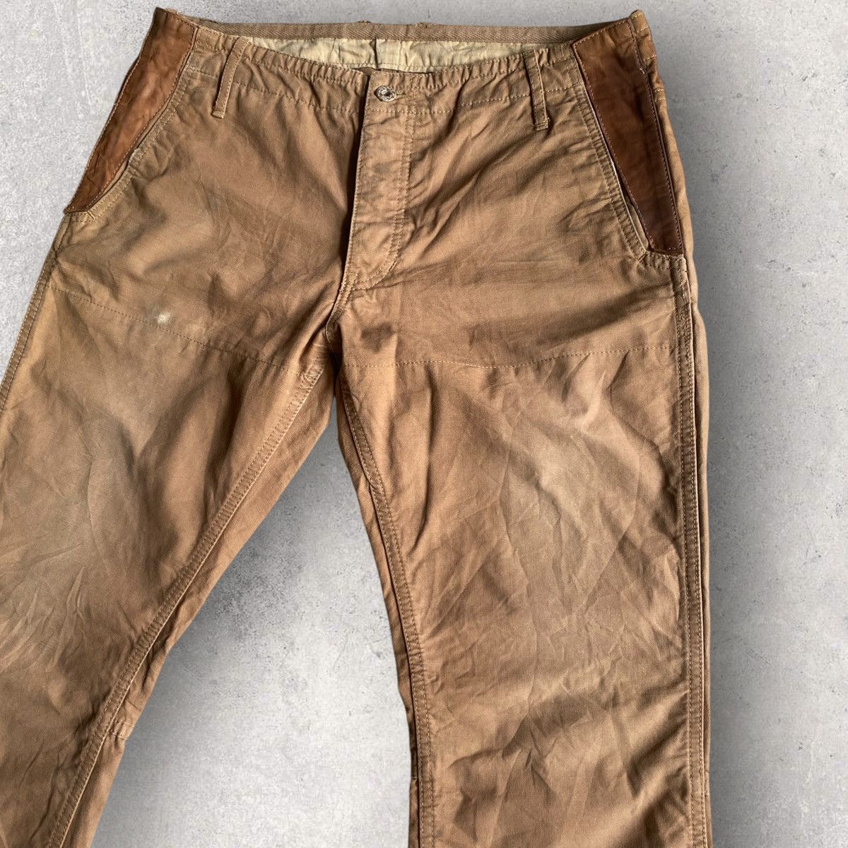 Isamu Katayama Backlash Lizard Patch Bootcut Pants Size US 34 / EU 50 - 10 Thumbnail