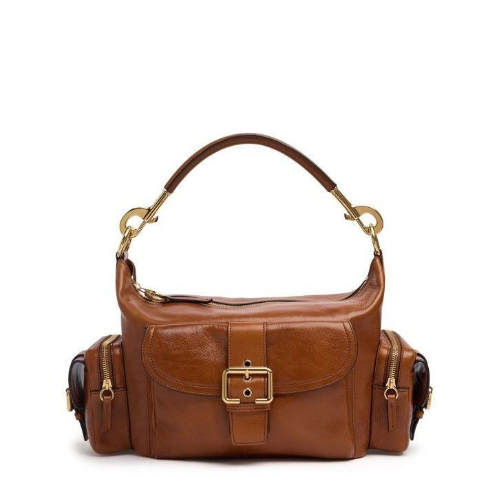 Chloe Camera Clay Brown Smooth Leather Shoulder Bag New & Au