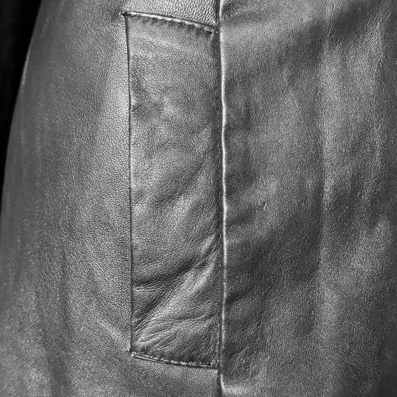 Vintage Super long matrix leather coat Size S / US 4 / IT 40 - 6 Thumbnail
